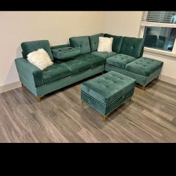 New Sectional + Ottoman 