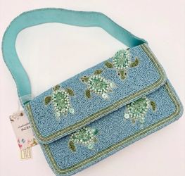 🔥Viral Marshall’s Sea Turtle Beaded Bag Made In India 🔥 NWT