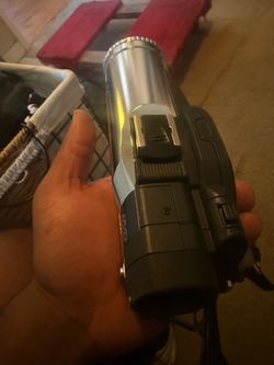 Compact Camcorder Silver and Black