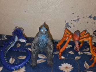 Godzilla action figures lot READ DESCRIPTION