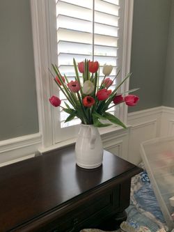 Faux tulips