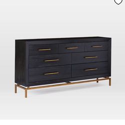 West Elm - Alexa Burnished 7 Drawer Dresser (70”) - Rustic Modern