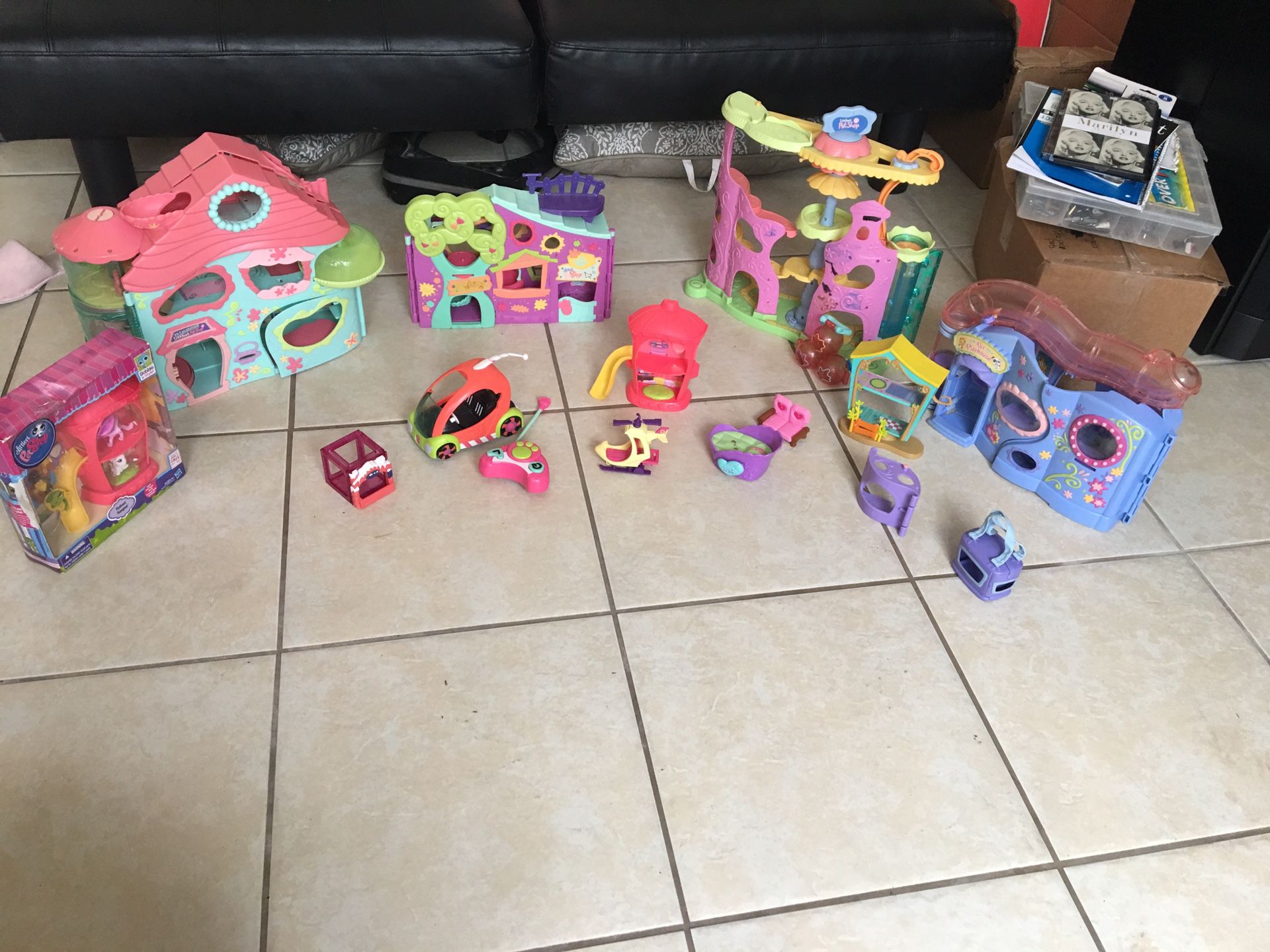 Some Rare Littlest Pet Shop Figures , Houses And Shopkins $150 OBO 