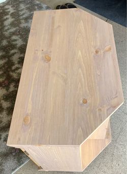 Rustic style corner cabinet