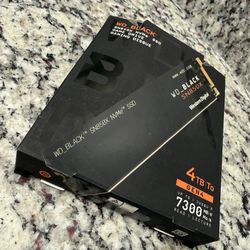 WD_BLACK 4TB SN850X NVMe SSD - Gen4