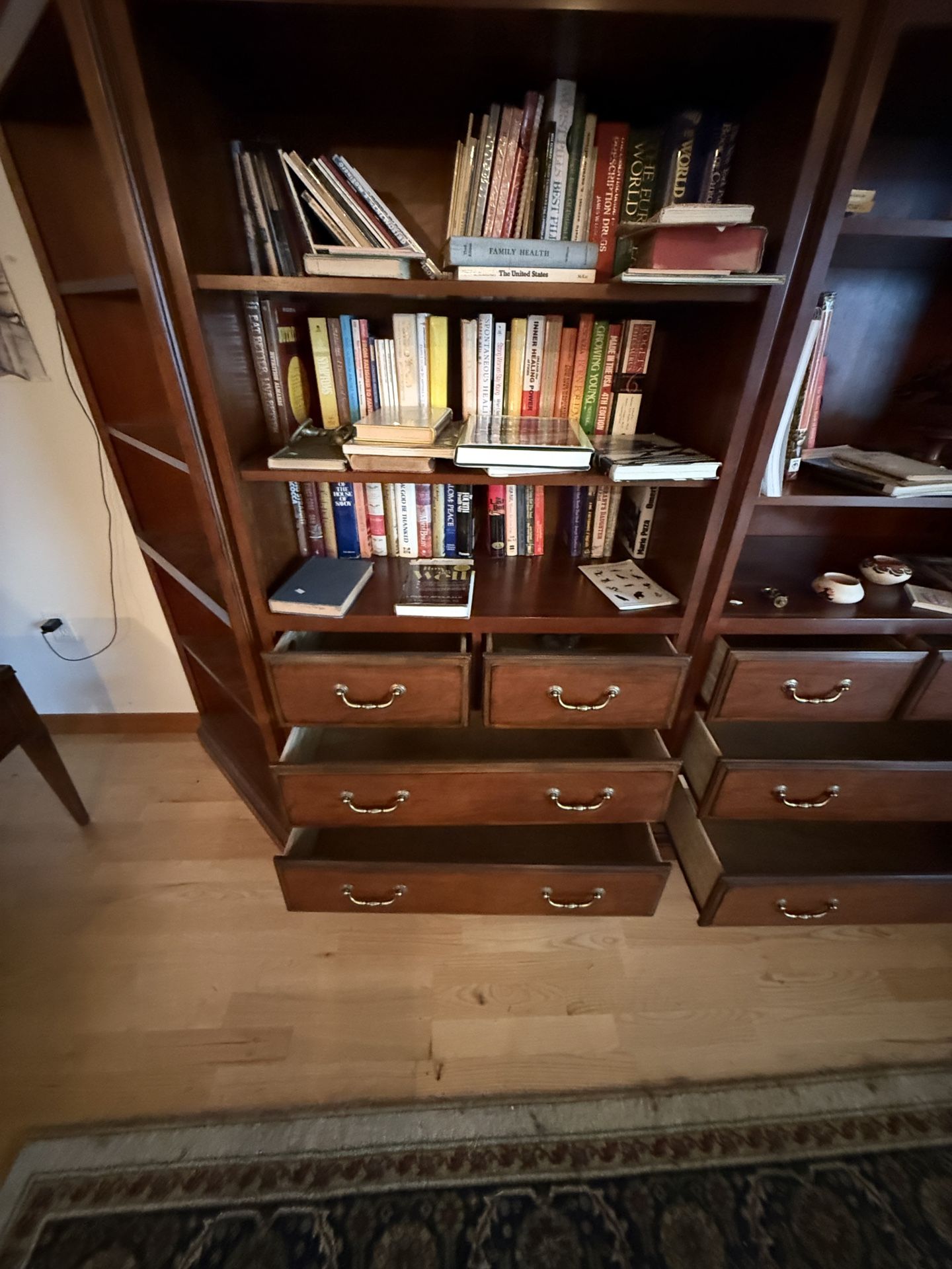 Vintage Drexel Furniture Executive Wall Unit / Entertainment Center