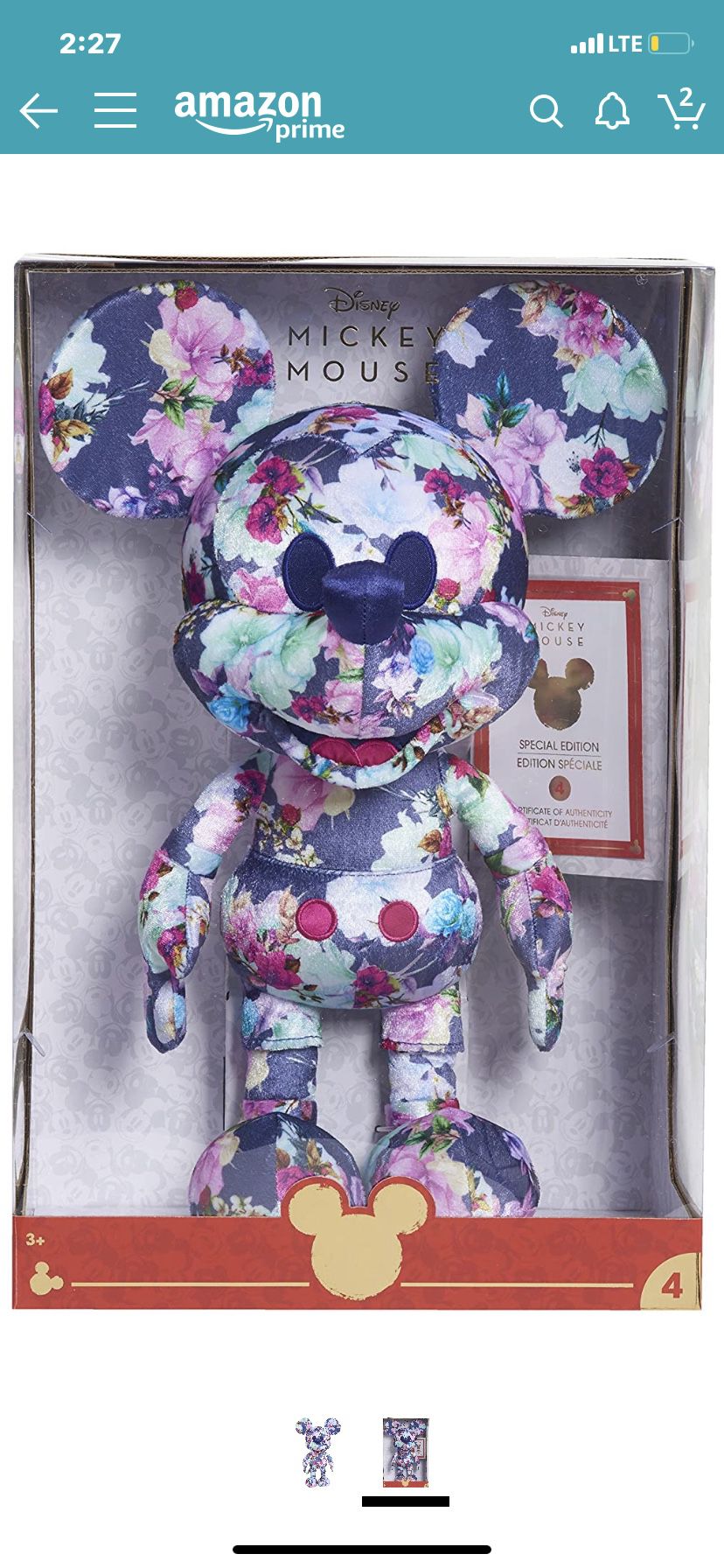 Disney Mickey Mouse plush limited addition ! !! $60 HMU !!