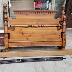 Full-Size Solid Wood Bed Frame