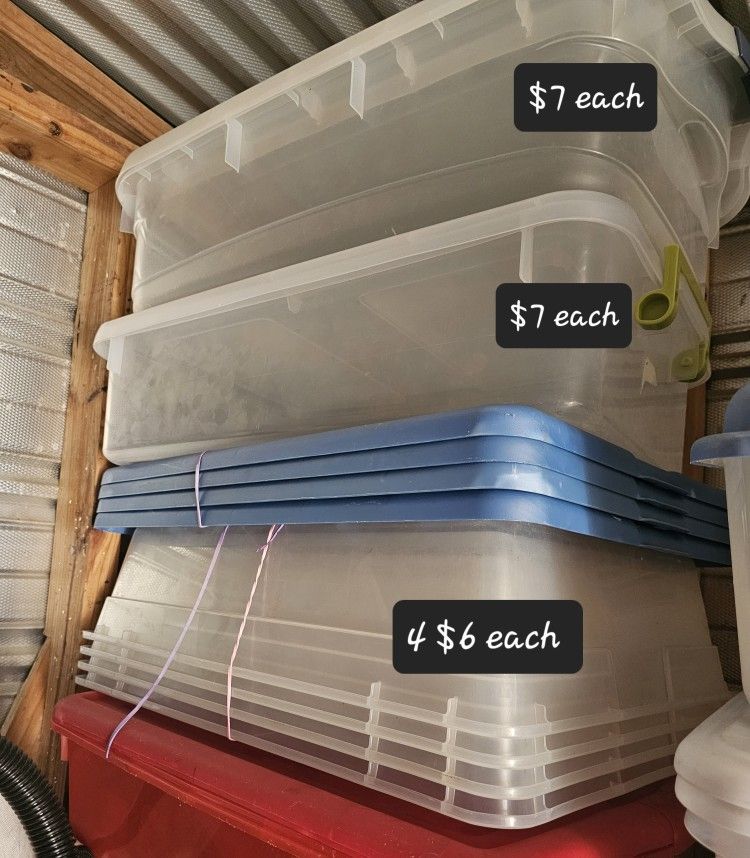 Clear Storage Containers (Rectangle)