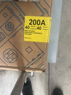 Square D 200amp 40/40 Box