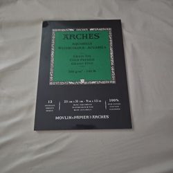 Arches Coldpress 9x12 Inches Water Color Paper 