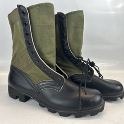 US Vietnam Era Jungle Boots Combat Endicott Johnson Corp 5/68 | Size 8W | Spike