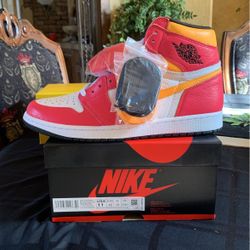 Jordan 1 High OG Light Fusion Red Size 11