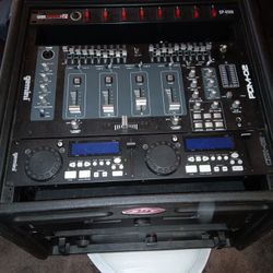 Professional DJs Mixer With Dual CD Players