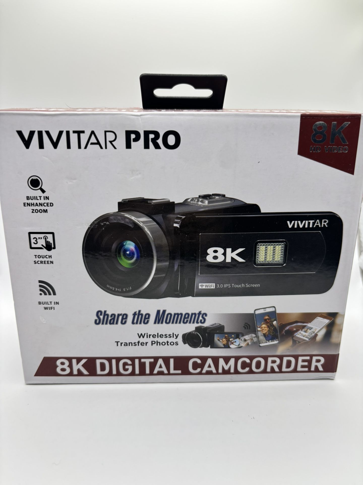 Vivitar 8K Digital Camcorder. 