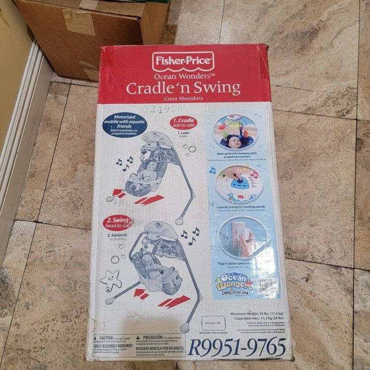 Fisher Price Ocean Wonders Cradle N Swing Baby Swing (AZUSA) 