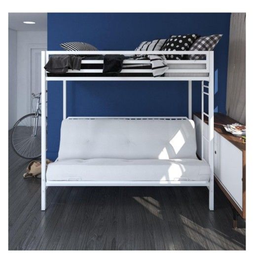 New In Box Twin Over Futon Bunk Bed Mattresses Not Included