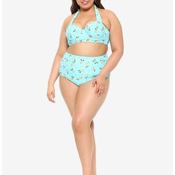 Corgis & Hearts Halter Swimwear SET Plus Size

