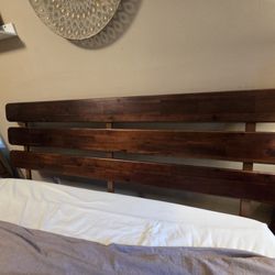 Solid Wood King Bed Frame