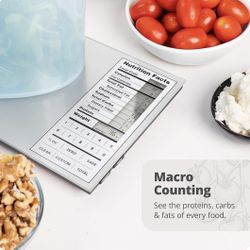 Greater Goods Perfect Portions Nutrition Scale for Meal Planning, Tracking Nutrition Value, and Macro Counting (Non-Backlit Model