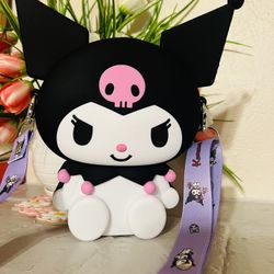 Black Kuromi Crossbody Bag