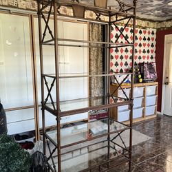 Glass Metal Rack