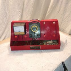 Model 400 Tester For Testing Voltage Regulators Generators And Batteries From Fox Valley Instrument Co Also A DC Volt Meter