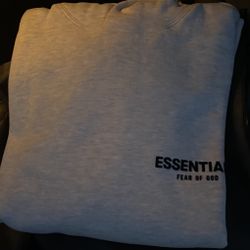 Light oatmeal hoodie essential 