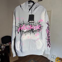 Hellstar Future Flame Hoodie Grey Large