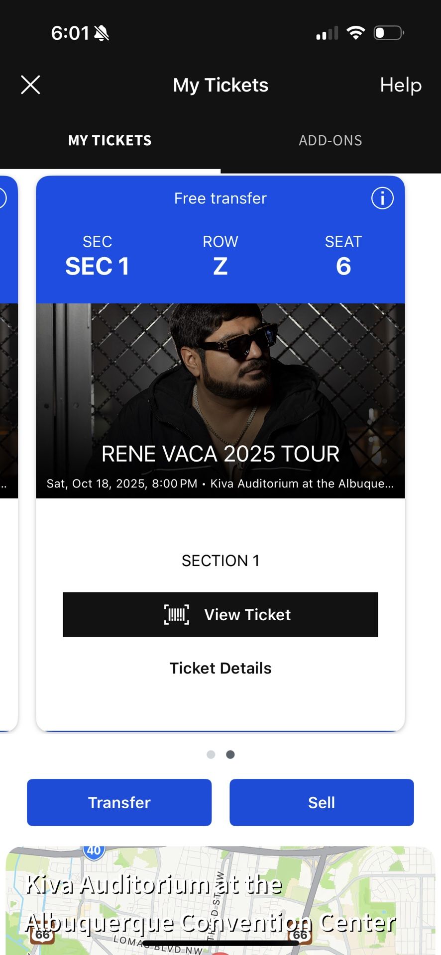 Rene Vaca Tickets