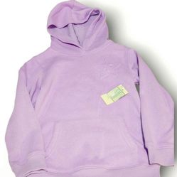 NWT Girls Light Purple Long Sleeve Shirt Top Hoodie Sweatshirt Sweater Size 10 12 Pockets 