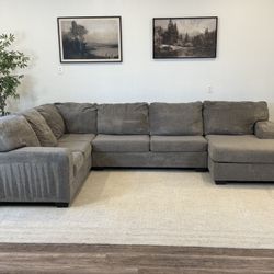 Light gray Ashley furniture sectional Couch Delivery Available 