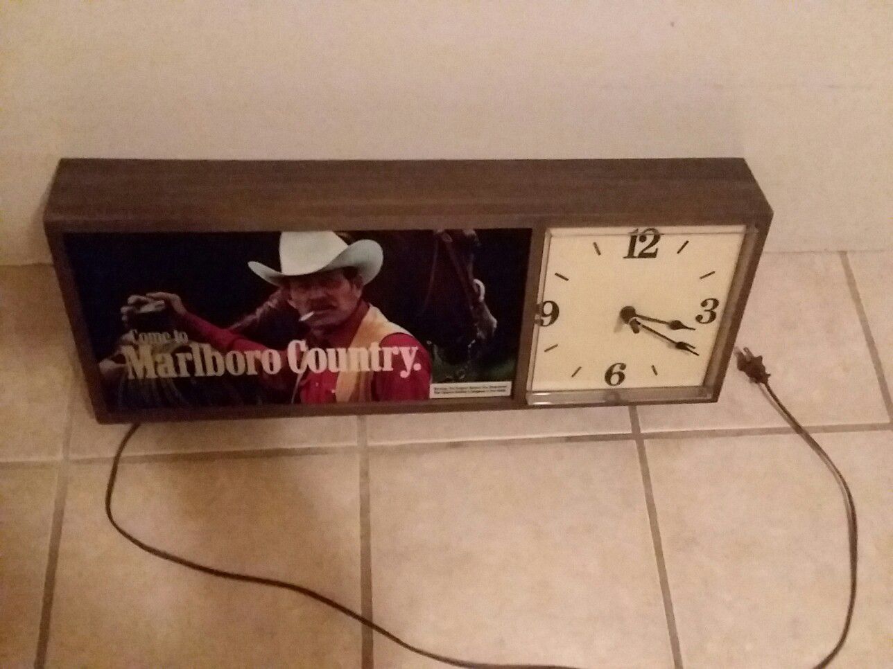 Antique Marlboro clock