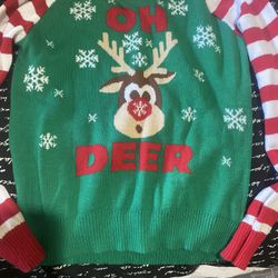 Christmas sweater size small kids 6 new