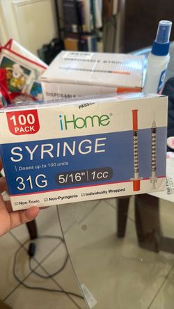 1ml 100pcs disposable insulin syringe needle 31 G