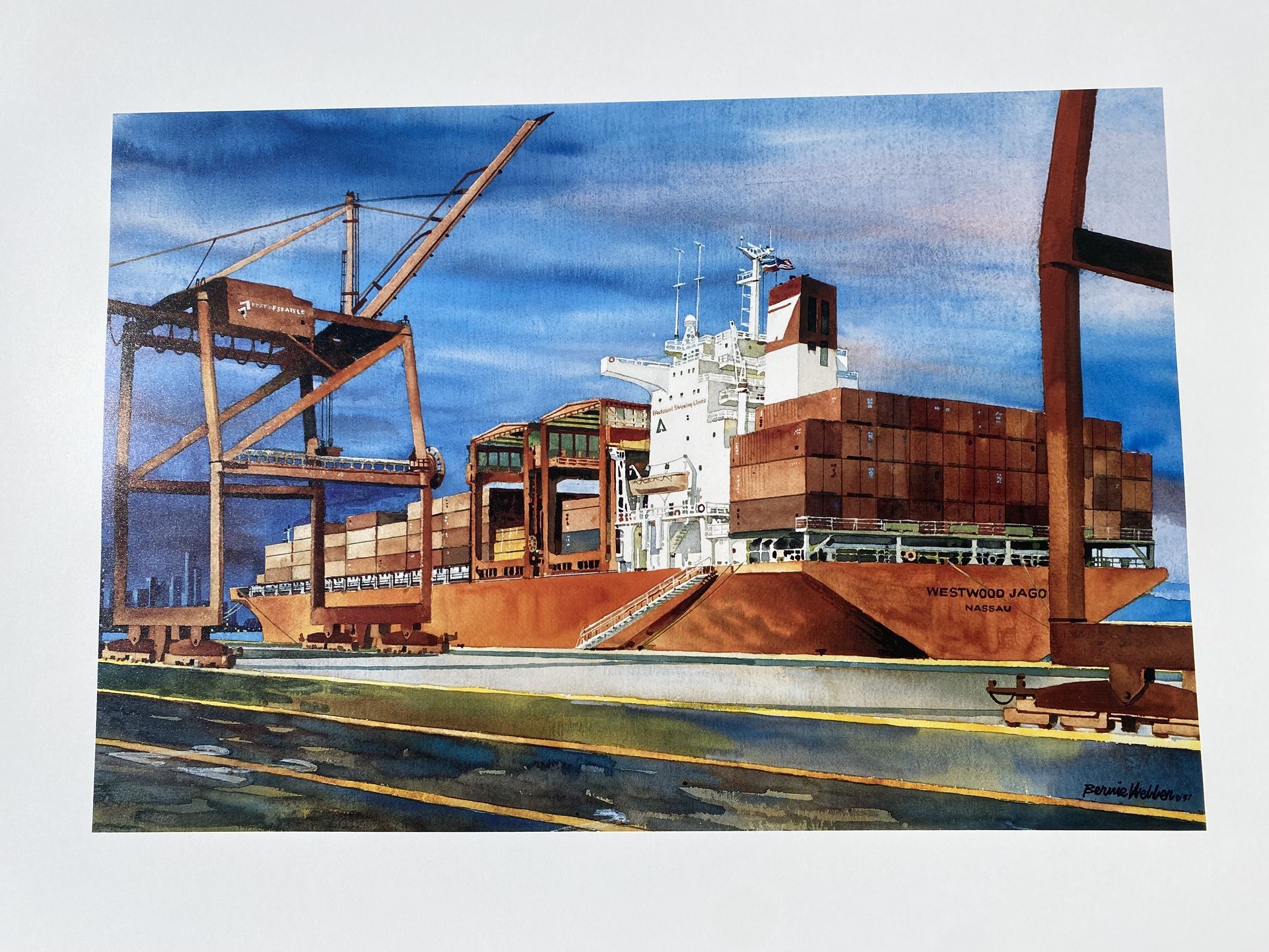 Seattle waterfront Print