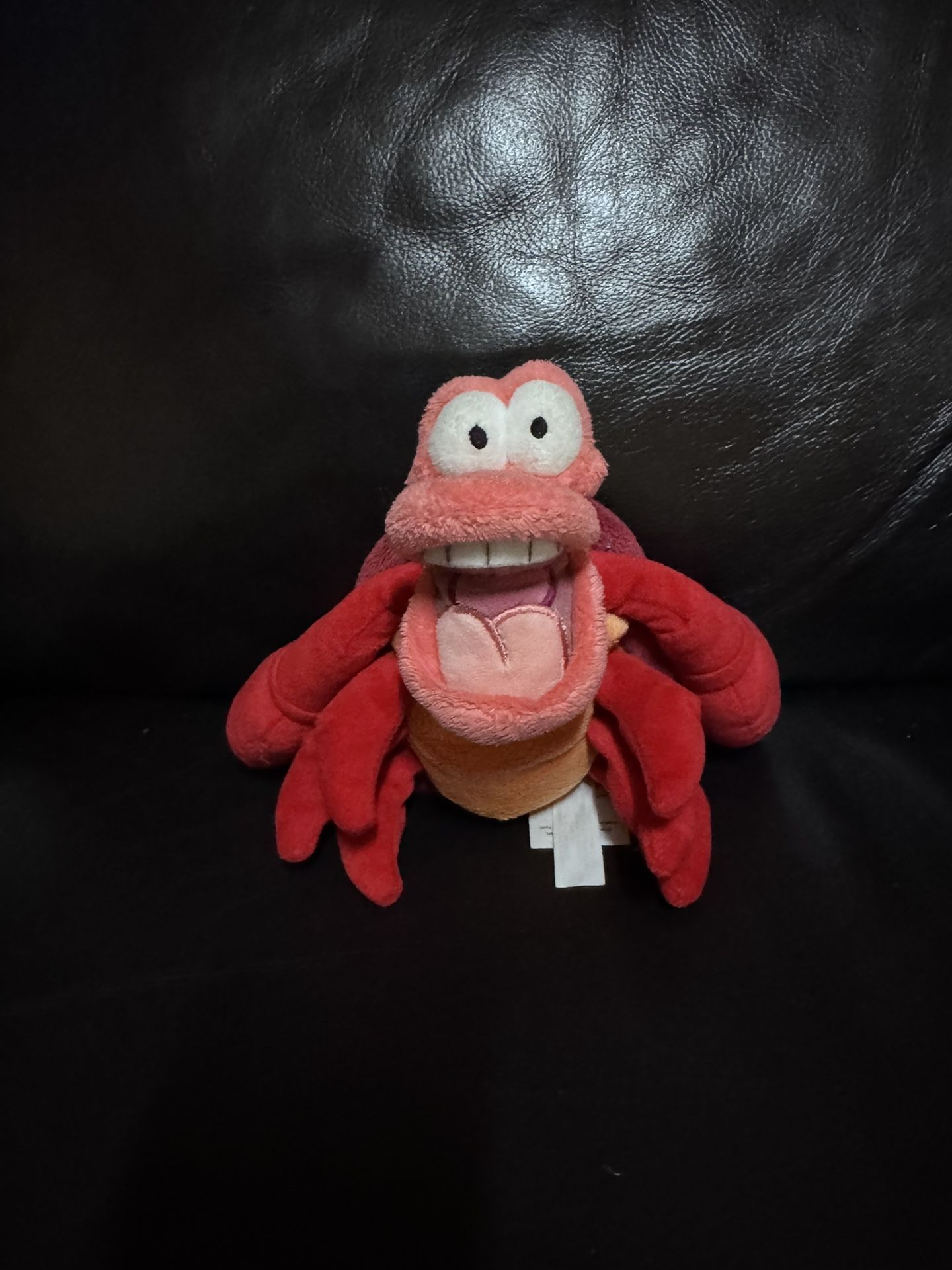 Disney Store Sebastian Bean Bag Plush Crab 7” Stuffed Animal Plushie Vintage dol