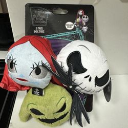 Nightmare Before Christmas 3pk Pet Toys