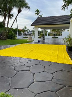 Large Yellow Tarp Heavy Duty Cover