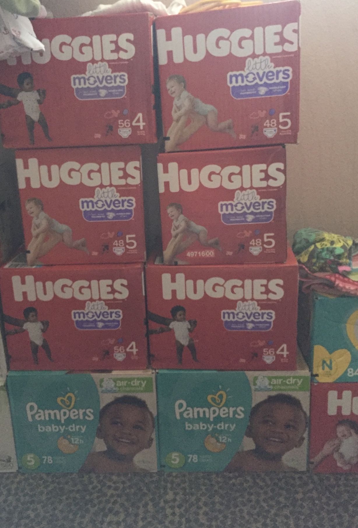 Huggies and Pampers