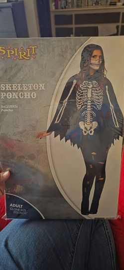 Womens skeleton poncho