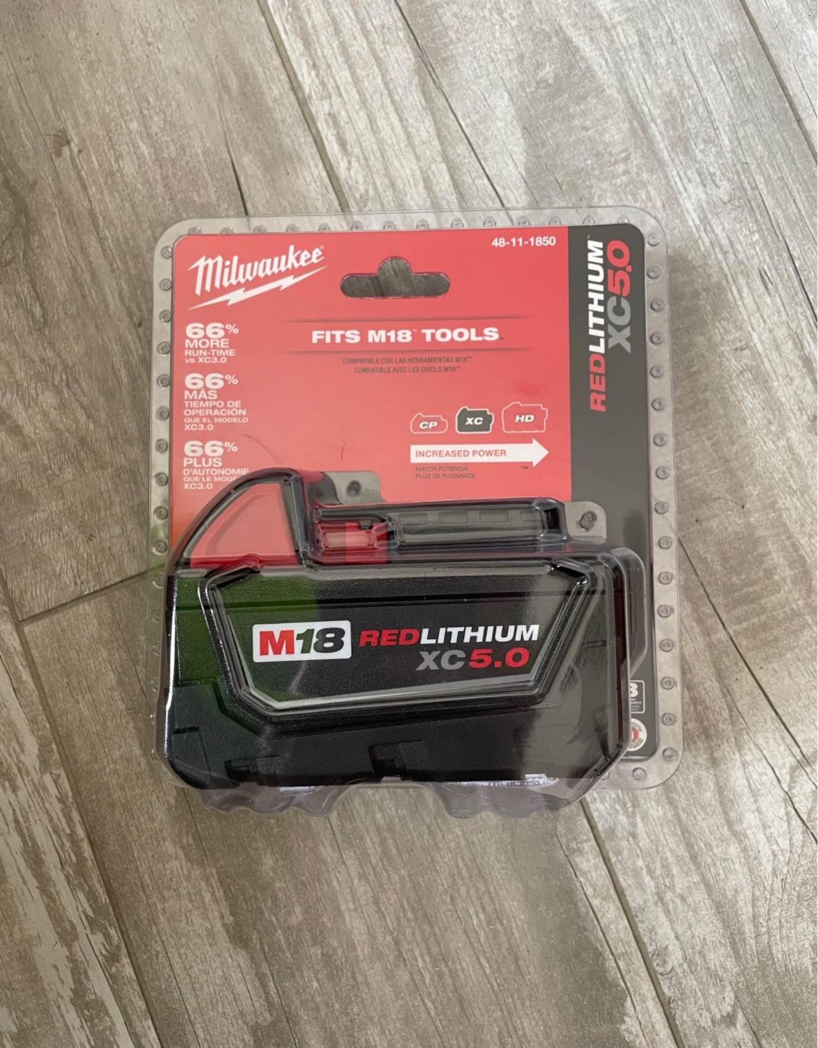 Milwaukee M18 Redlithium XC 5.0 Battery READ DESCRIPTION