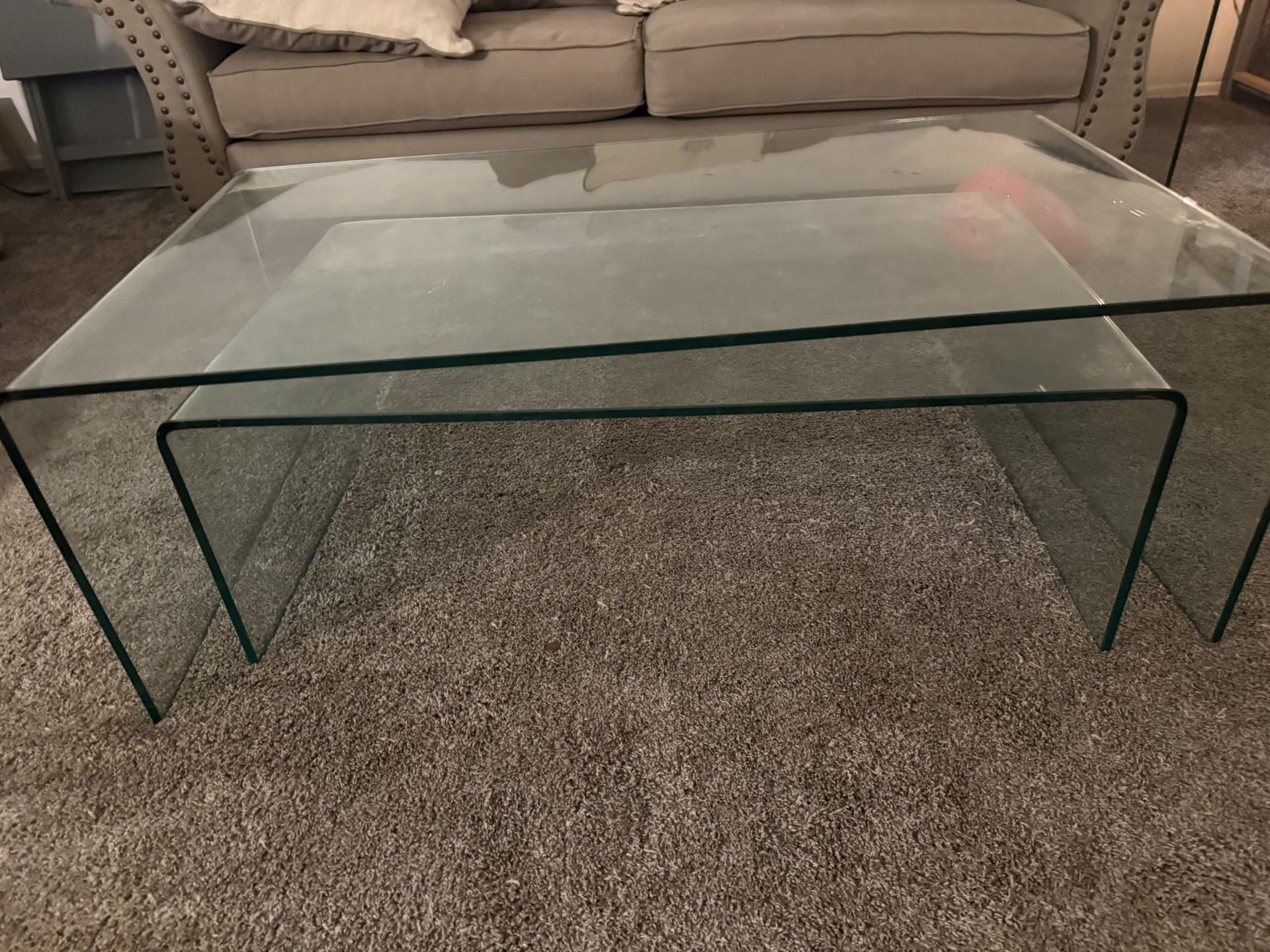 Dania Glass Coffee /end Tables 