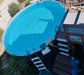 15' x 48" Above Ground Pool Set w/ super pump and sand filter