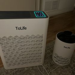 ToLife Air Purifier Bundle – Large + Mini – Excellent Condition