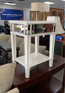 PIER 1 IMPORTS Mirrored Nightstand Side End Table