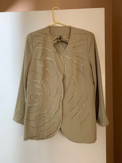 Olive green suit