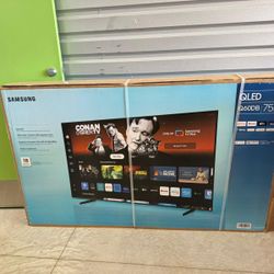 Hd388 75q6 75” Samsung smart 4k Qled hdr tv floor model 