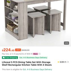 4ppl Dining Table 