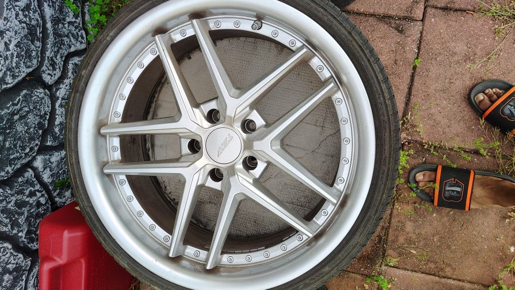 Two sets of BMW rims